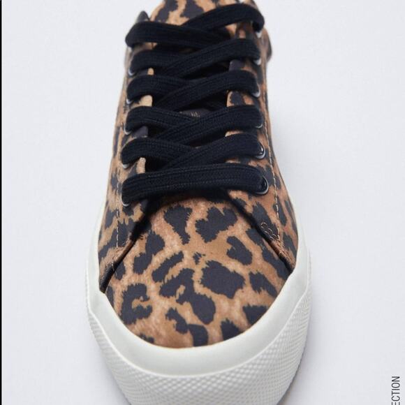 Zara Cheetah Sneakers Size 9 - Picture 2 of 5